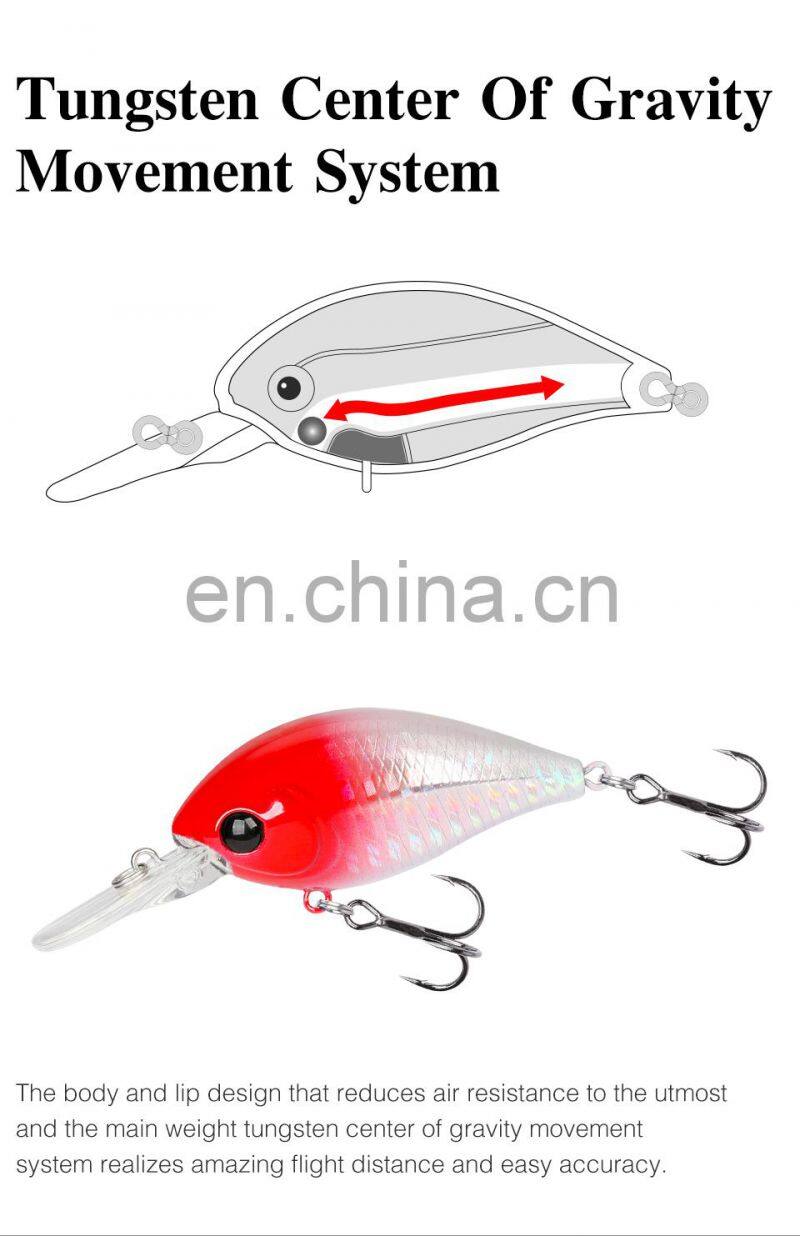 13g Trolling Lure Crank Bait Fake Fish Floating bait Mini Crankbait Fishing Lure