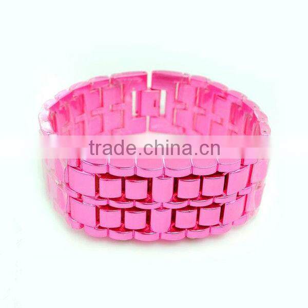 2013 fashion led watch sport stainless steel back