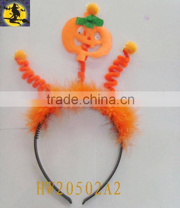 Yellow Cute Halloween Pumpkin with Fur for Halloween Party