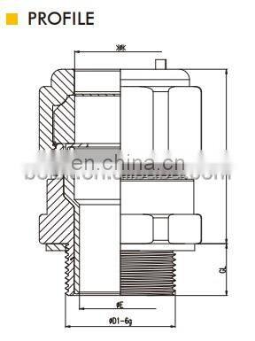 CE ATEX UL-approval Single Sealing Stuffing Explosion-Proof Nickel Plated e1w Cable Gland For Junction Box
