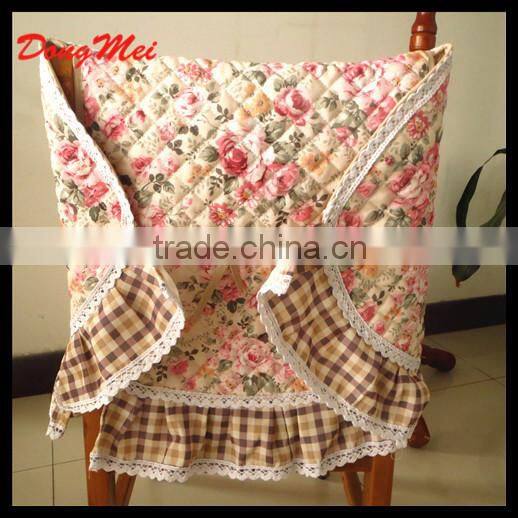cotton chair cloth flower 100% cotton chair cover hotel chair cover, living room table cover