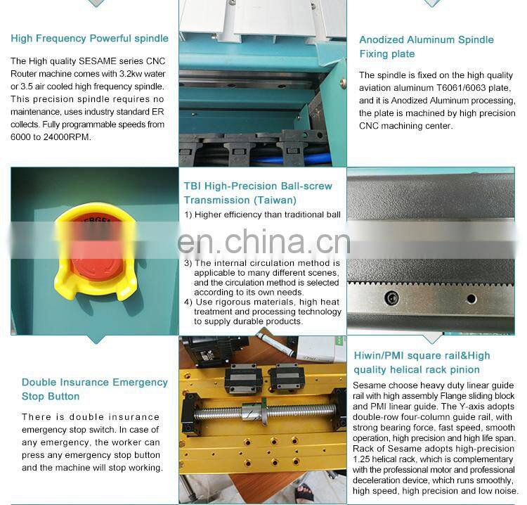 Advertising cnc router machine for cutting acrylic MDF plywood foam wood engraving carving machine 1325