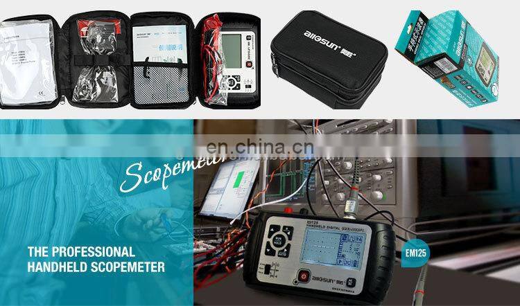 All-sun EM125 Handheld Digital Storage Oscilloscope 25MHz 100M Sa/s Scope Meter with LED backlight stock in US