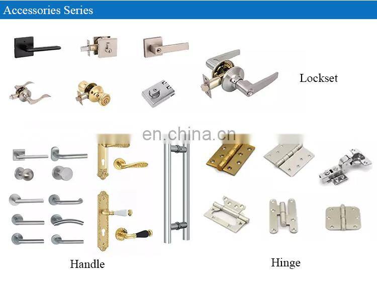 Exterior home double leaf wooden front entry doors american modern round arch top teak solid wood main front doors for houses