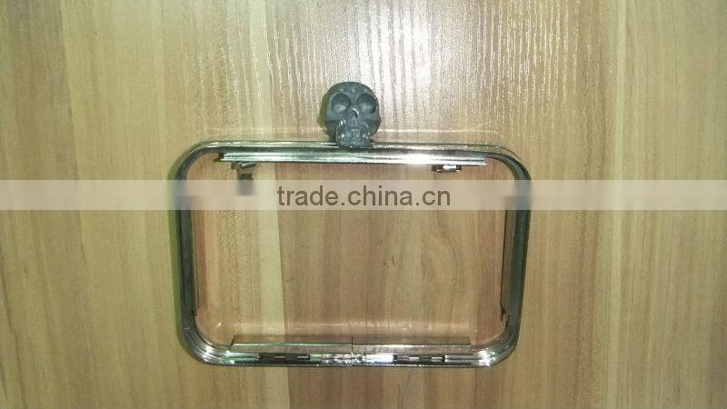 Purse frame, handbag frame, metal bag accessories& parts with skull