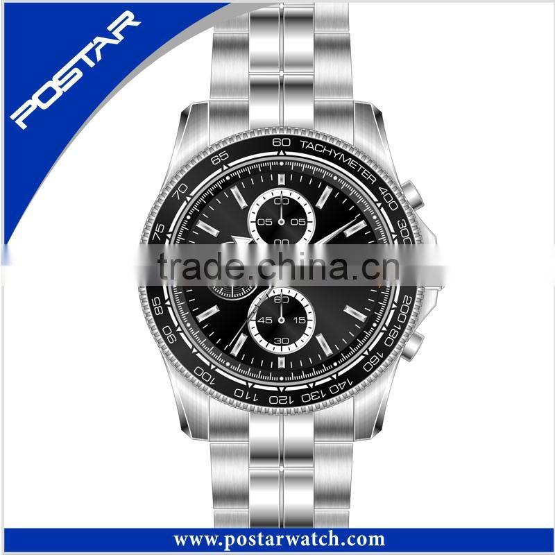 2016 Classic Stylish Unisex Charm Chronograph Stainless Steel Watch