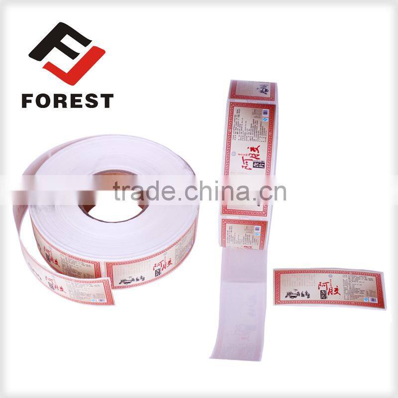 Professional supply roll self adhesive label, medicine label, bottle label for medicine.