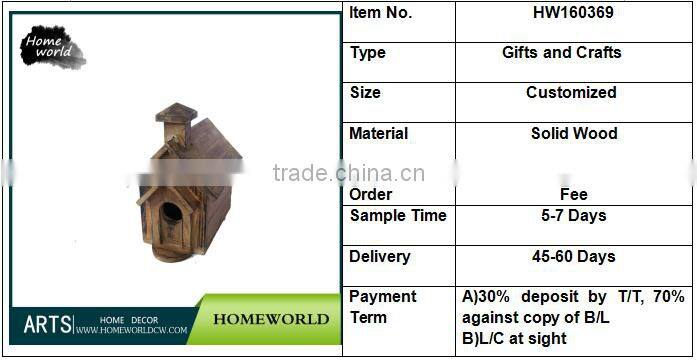 Delicate free samples wooden birdhouse gifts and crafts