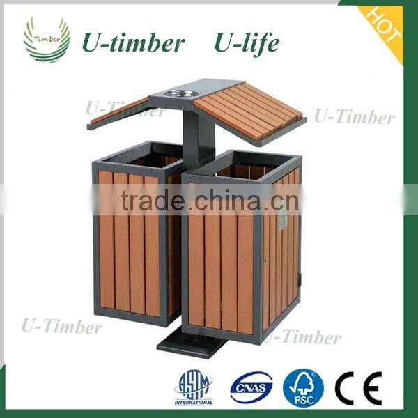 Waterproof Outdoor Dustbin/UV Resistant Garden flower box/ High Quality Wpc Dustbin