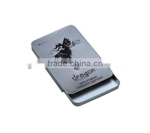 Battery tin box with sliding lid