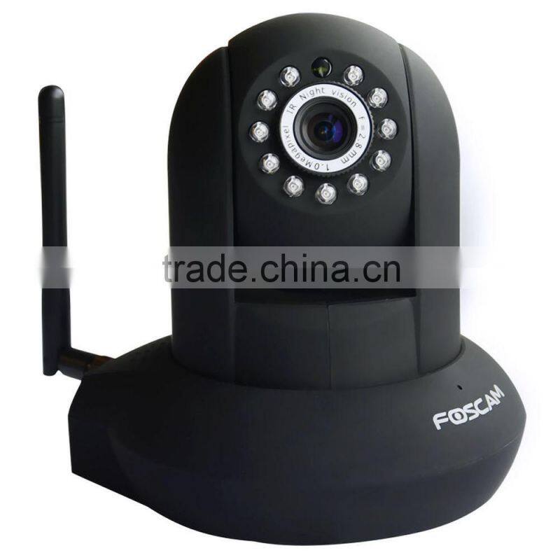 Foscam Black Plug & Play1280 x 720 Wireless/Wired Pan/Tilt IP Camera