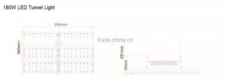 30w 60w 90w 120w 150w 180w CE ROHS approved 19800lumen 180W modular led flood light