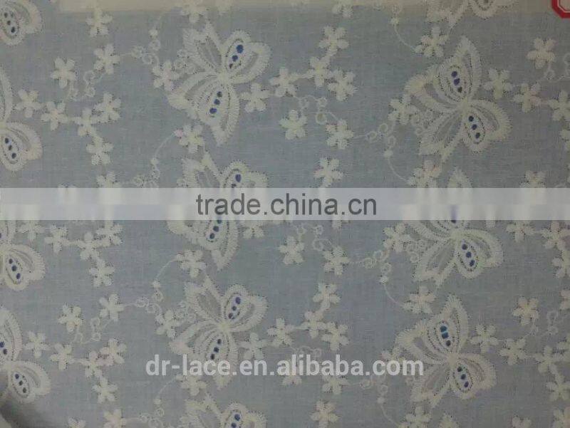 embroidery ivory cotton guipure lace fabric for garment accessories