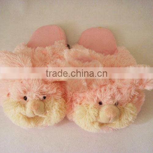 cute plush animal slippers/plush animal duck slippers/plush animal indoor slippers