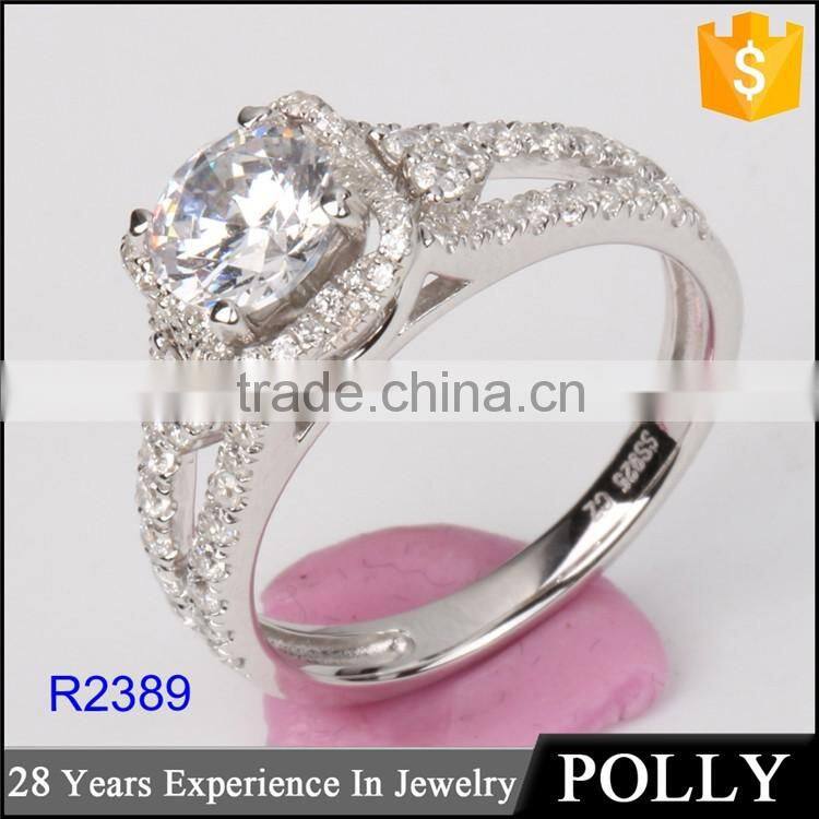 Latest design pure 925 silver ring for women jewelry wholesale