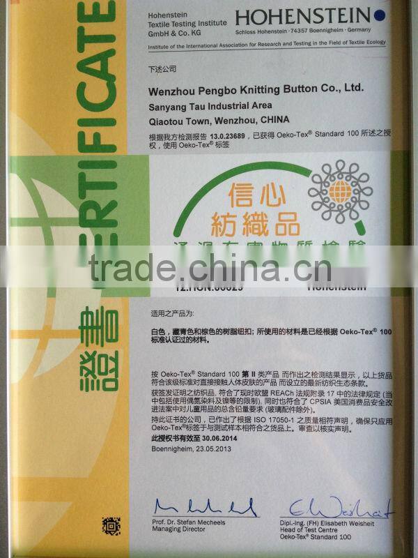 horn shape looking polyester resin toggle buttons for clothing