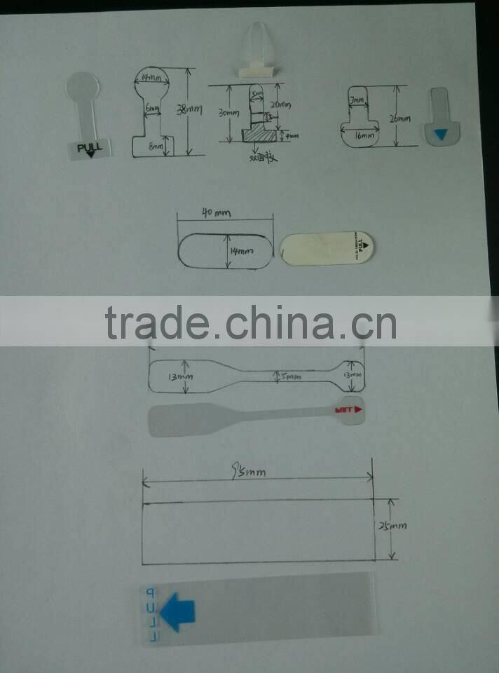 insulator-pull-tab battery strip,AAA plastic battery isolation sheet, battery pull tab,battery insulation application