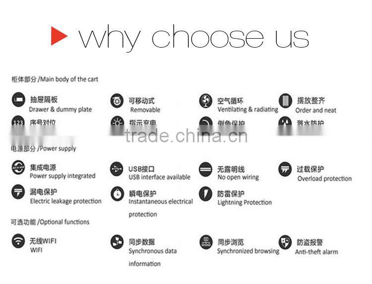CE ROHS certificate charging cart for ipad tablet pc in school furniture