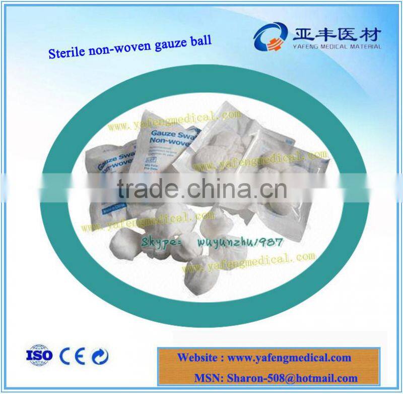 Sterile absorbent dental cotton gauze ball products