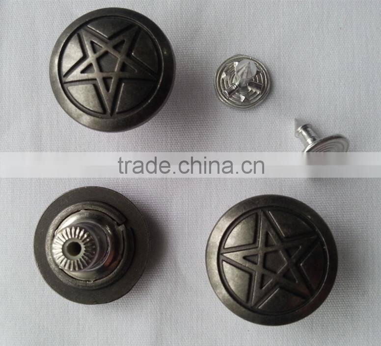 Zinc Alloy Material Cap Jeans Button for Jeans -- JB1412007