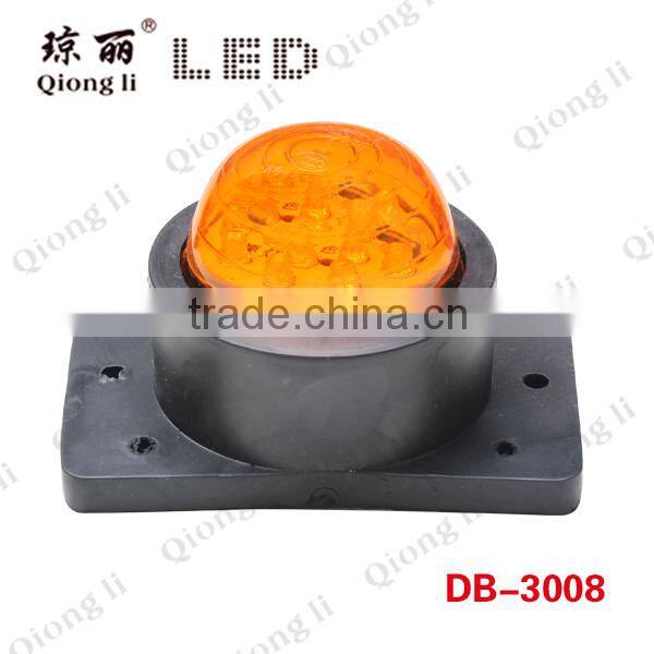 heavy duty trucks trailer rubber mounted 12 volt led front lamp