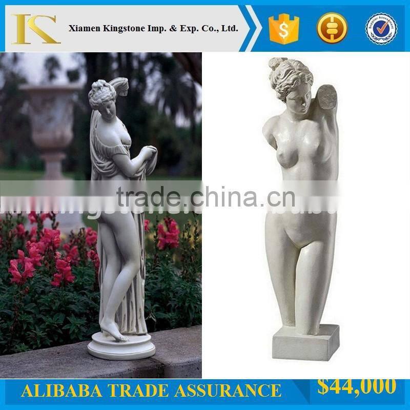 Good Quality sexy nude female stone statue for home decor