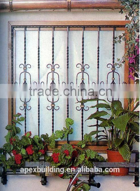 Beautiful decorative Wrought iron windows grill design