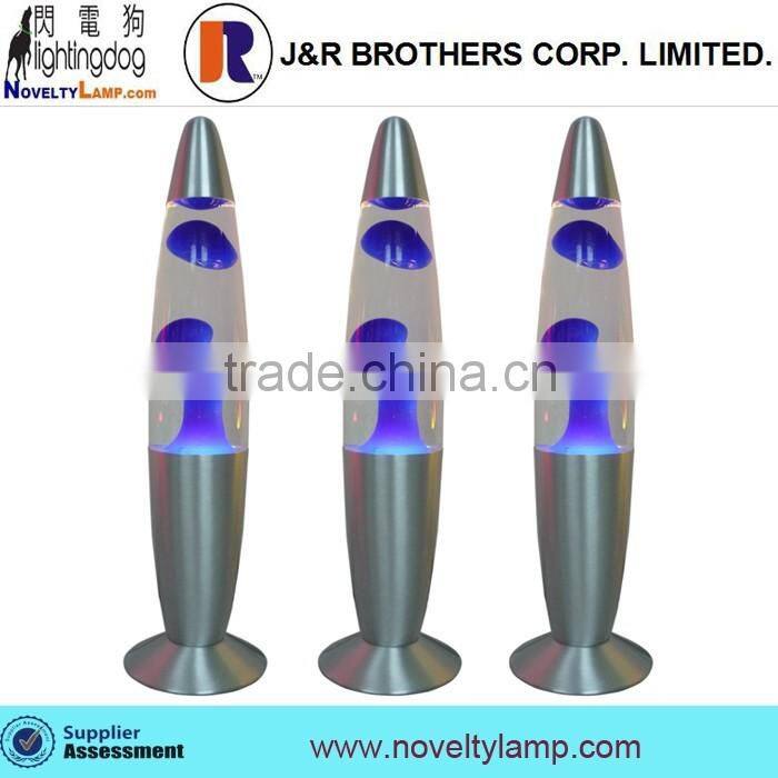13" colorful plating matel base lava motion lamp