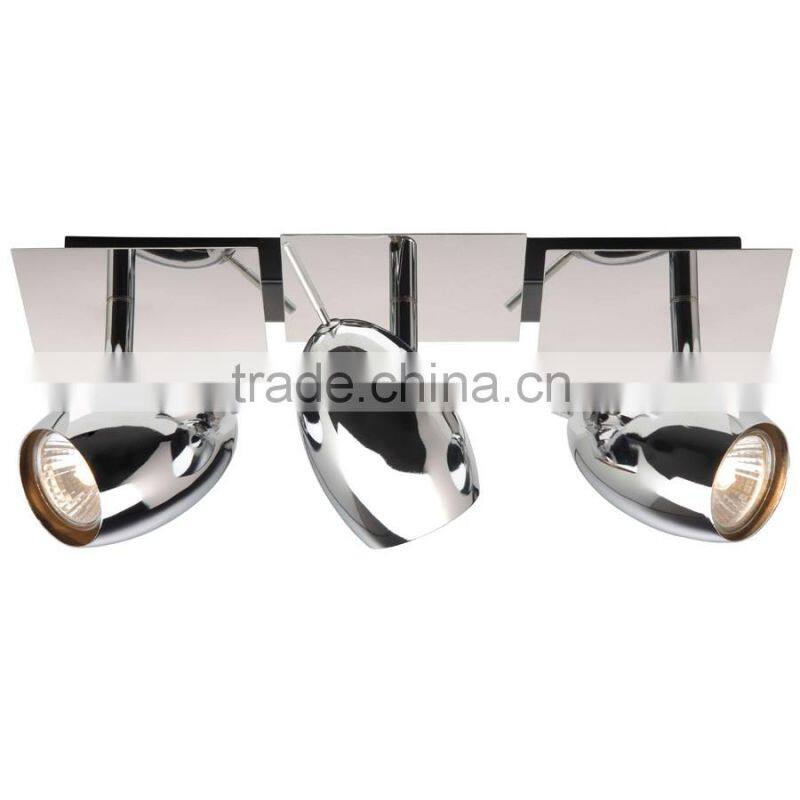 4 Light Ceiling Spot Light in Chrome ceiling track lighting fixtures