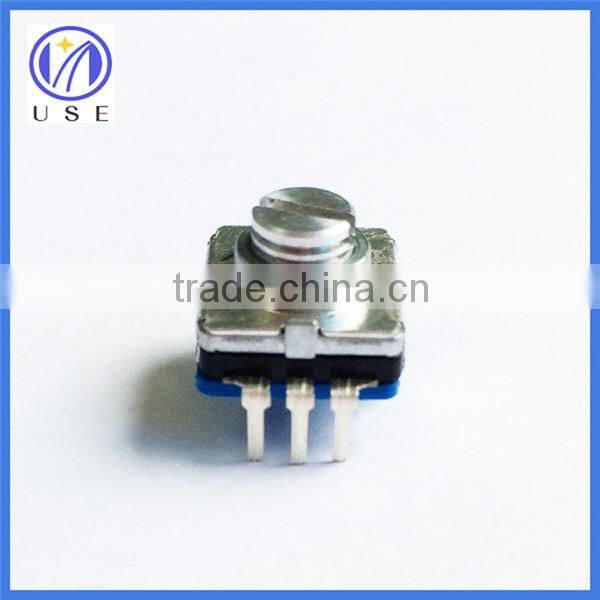 Push on switch 360 degree rotary encoder for volume adjustment and switching on radio