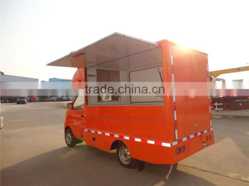 High quality low price 1.5 ton mini mobile restaurant food car