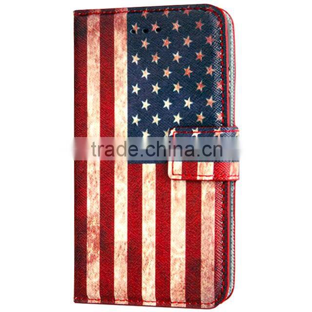 Printed PU Leather Case,Book Magnetic Leather Case For Lenovo S820