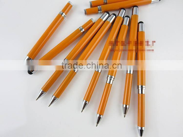 TTO-05 high quality screen touch pen 2 in 1 ballpen , promotional metal stylus ball pen for ipad