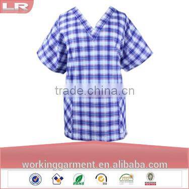 Wholesale OEM Fashion Clearance Uniforms Women's Wesley Print Scrub Top/Medical scrubs /Hospital uniformTop