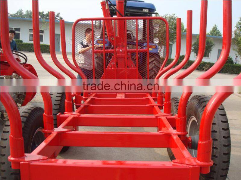 Hot sale in Canada!! 3 ton log/timber/wood trialer with telescopic crane