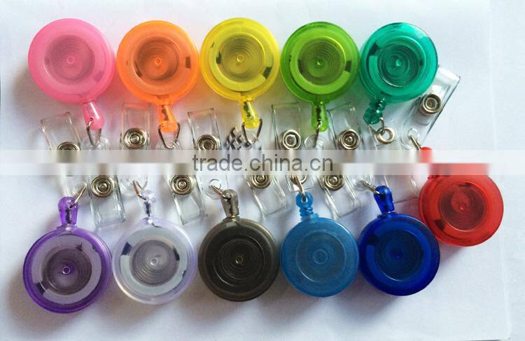 transparent retractable badge reel badge holder