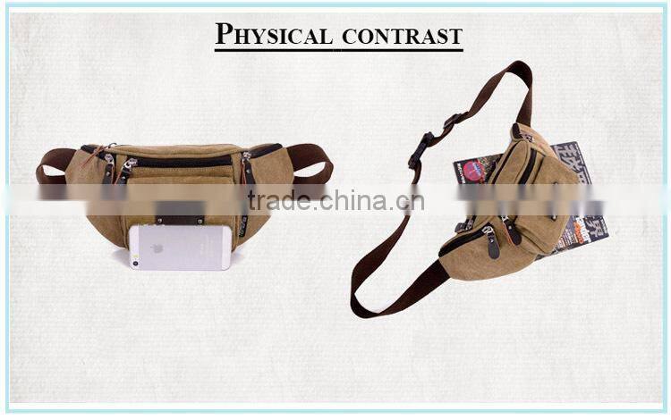 best sale factory price canvas waist bag