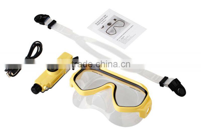 Free vedio 720P CMOS china supplier Underwater diving mask camera
