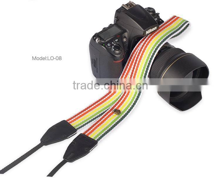 11 styles Universal Colourful Ribbon Pattern D-SLR Camera Strap Shoulder Neck Strap Grip