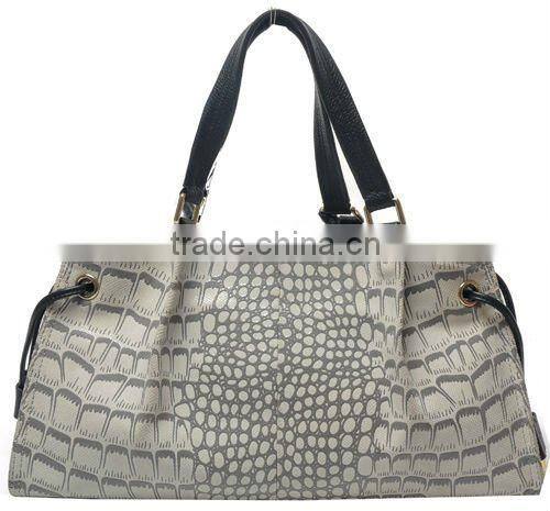 2012 new fashion Europe style croco skin leather bag ladies handbag!