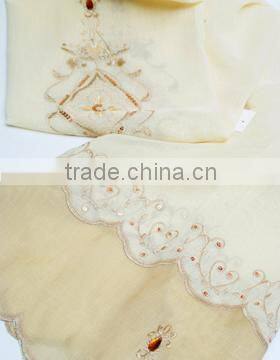 embroidery curtain with sequin and bead