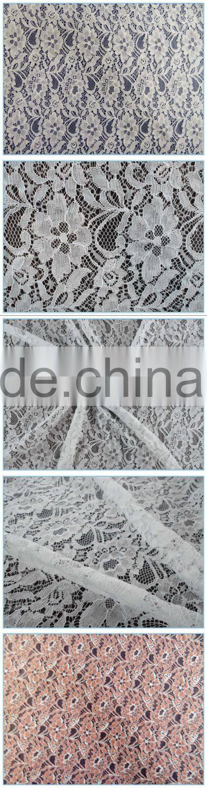 White and Black voile Plied yarn Pressure yarn Tricot Cotton Nylon Viscose fabric for Trend Clothing Wholesale