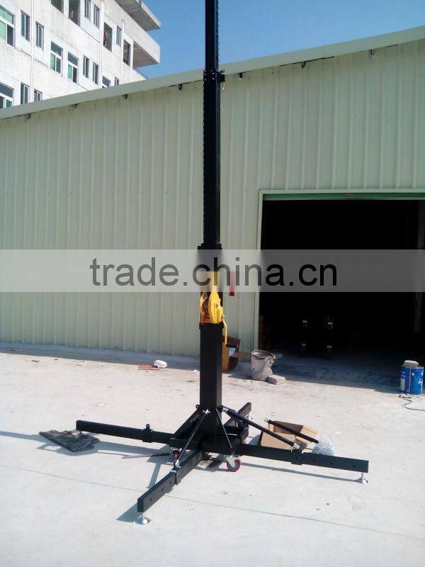 250kg led lighting tower truss up to 6.5m mobile truss lift light tower
