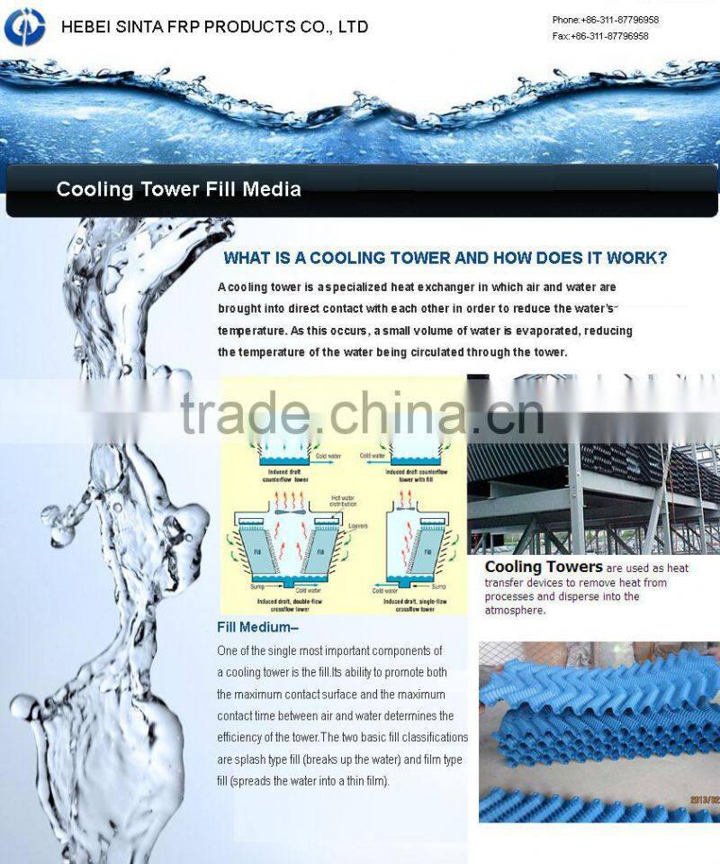 High quality PVC cooling tower infills