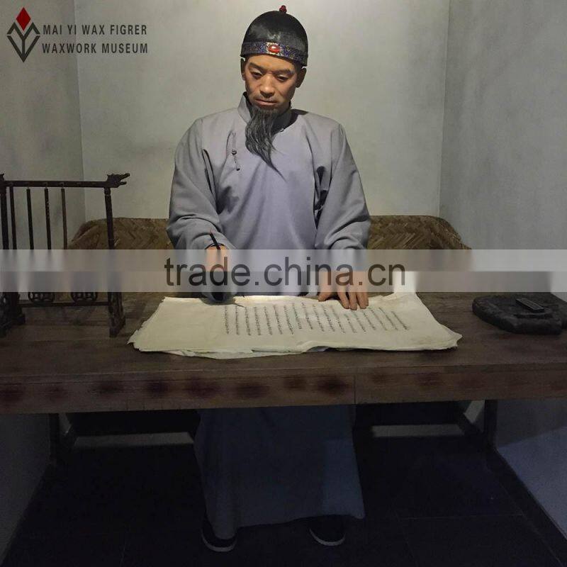 lifelike wax museum figure wax statue for display