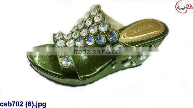 csb702 (8) New arrival fashion lady sandals with shone for wedding/party