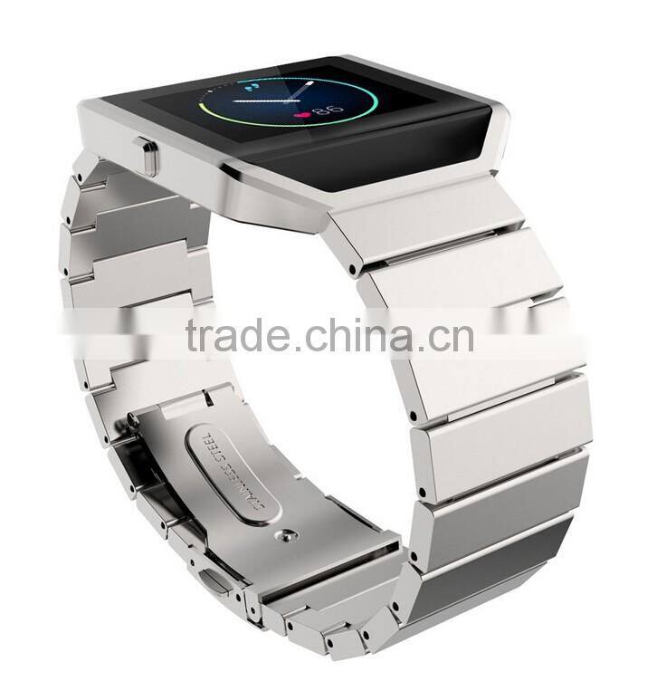 Stainless Steel Replacement Smart Watch Band Wrist Strap Bracelet with Butterfly Buckle Clasp or fitbit blaze smart watch band