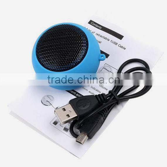 2016 HOT sell Hamburger Mini fashional Speaker for Laptop Computer iPod iPhone with 3.5 mm jack