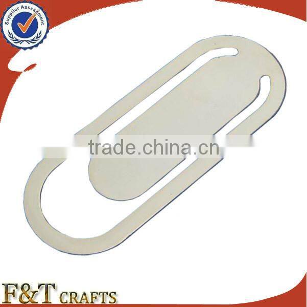 2015 custom round shape blank metal bookmark