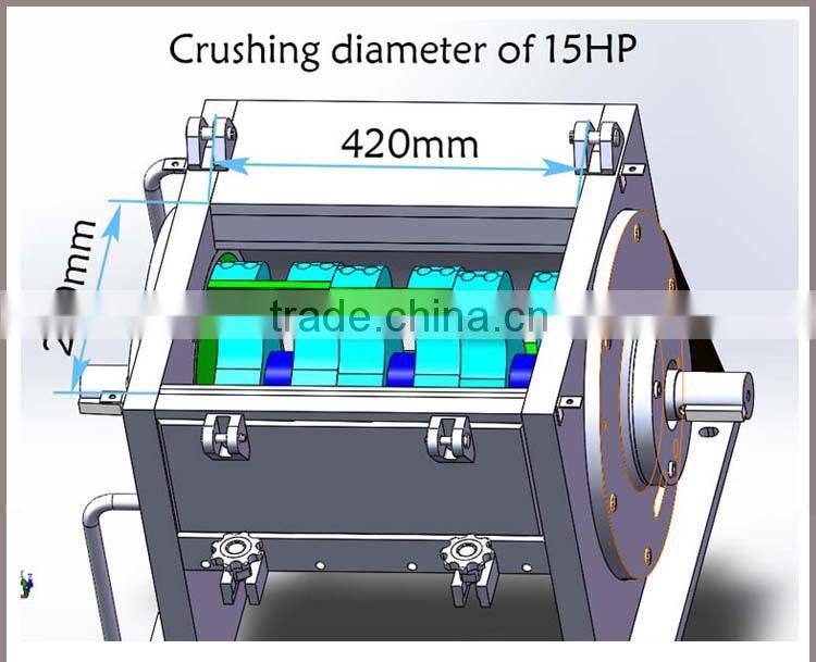 China factory price CE approved used plastic bottle grinder plastic recycling machine